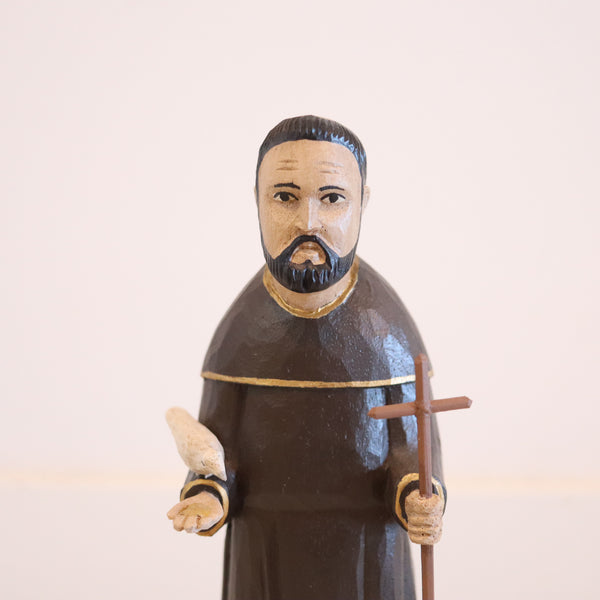 PUERTO RICO Domingo Orta Carved Wood "Santos De Palo" Of San Francisco De Assisi