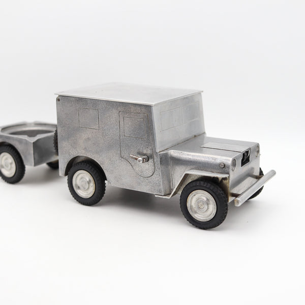-Baier German 1947 Army Truck Lighter Cigarette Holder And Ashtray In Aluminum