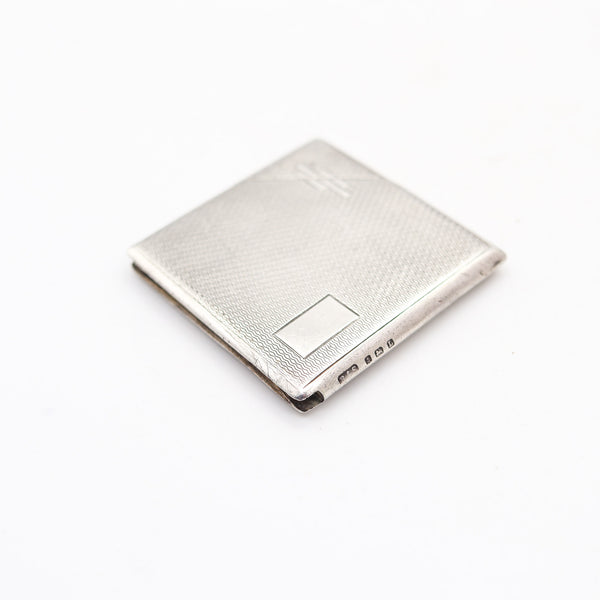 B.H. BRITTON & SONS 1935 Birmingham Art-Deco Square Striker In Sterling Silver