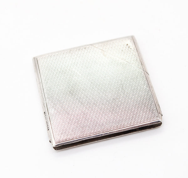 B.H. BRITTON & SONS 1935 Birmingham Art-Deco Square Striker In Sterling Silver