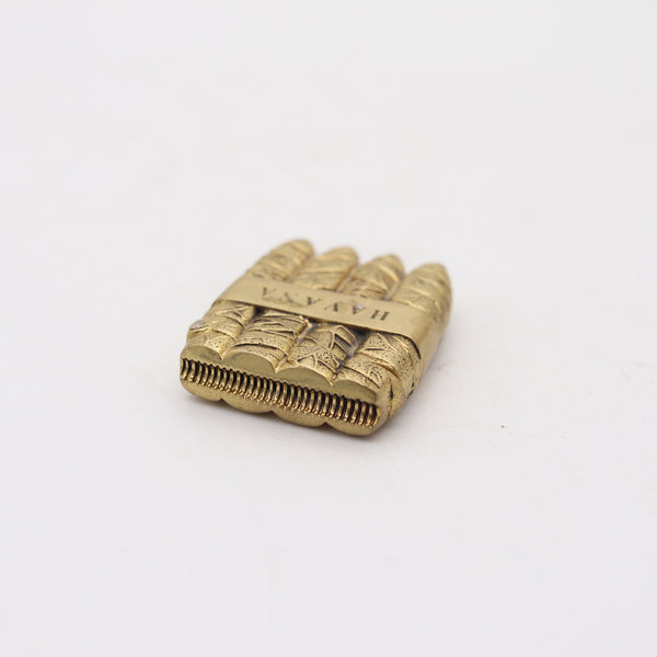 HAVANA 1900 Antique Cigars-Shaped Vesta Box In 18Kt Gold Plated Bronze