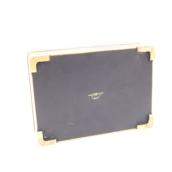 FUJI YOSHITOYO 1880 Japan Komai Desk Box In Gold Inlaid Iron damascene 24Kt Gold