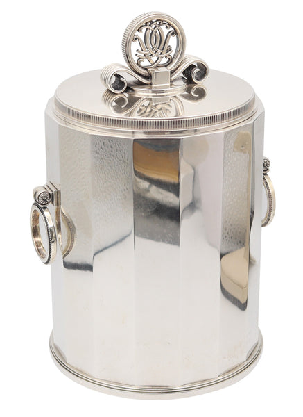 ERIK FLEMING For Atelier Borgila Sweden 1941 Art-Deco Cigars Humidor In .925 Sterling