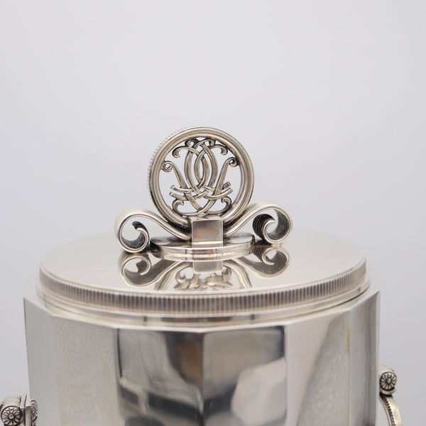 ERIK FLEMING For Atelier Borgila Sweden 1941 Art-Deco Cigars Humidor In .925 Sterling