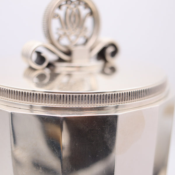ERIK FLEMING For Atelier Borgila Sweden 1941 Art-Deco Cigars Humidor In .925 Sterling