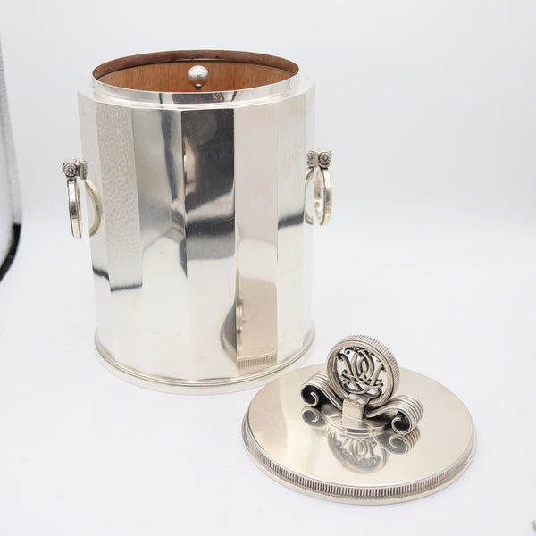 ERIK FLEMING For Atelier Borgila Sweden 1941 Art-Deco Cigars Humidor In .925 Sterling