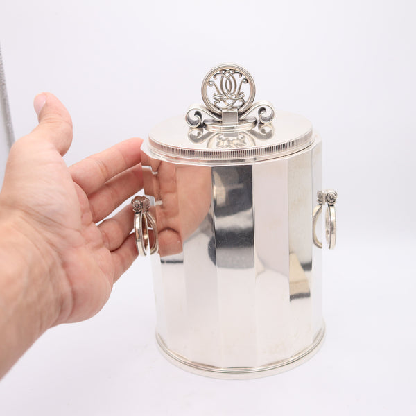 ERIK FLEMING For Atelier Borgila Sweden 1941 Art-Deco Cigars Humidor In .925 Sterling