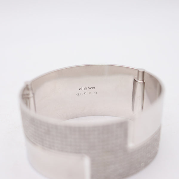 DINH VAN Paris Ultra Modernist Geometric Bracelet 18Kt Gold With 10.74 VVS Diamonds