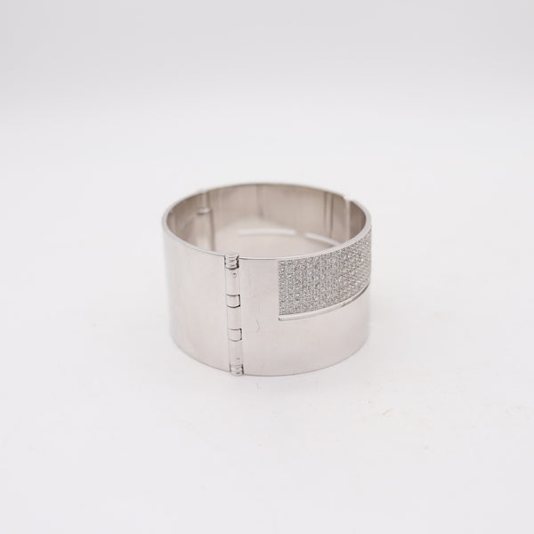 DINH VAN Paris Ultra Modernist Geometric Bracelet 18Kt Gold With 10.74 VVS Diamonds