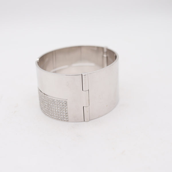 DINH VAN Paris Ultra Modernist Geometric Bracelet 18Kt Gold With 10.74 VVS Diamonds