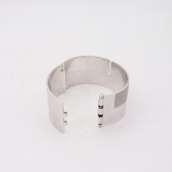 DINH VAN Paris Ultra Modernist Geometric Bracelet 18Kt Gold With 10.74 VVS Diamonds