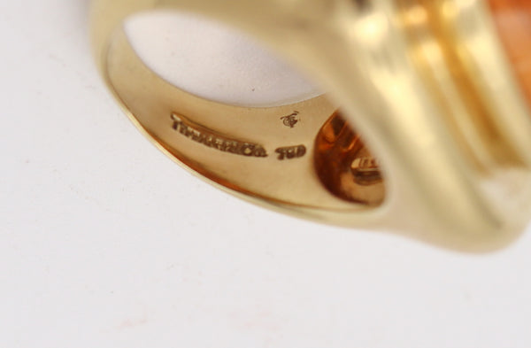TIFFANY & CO. Paloma Picasso Cocktail Ring In 18Kt Yellow Gold 15.87 Cts Citrine
