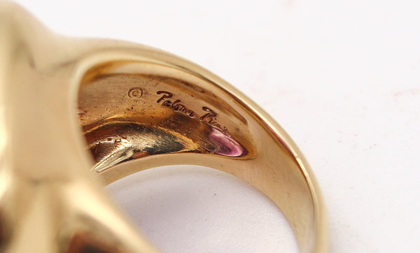 TIFFANY & CO. Paloma Picasso Cocktail Ring In 18Kt Yellow Gold 9.48 Cts Amethyst