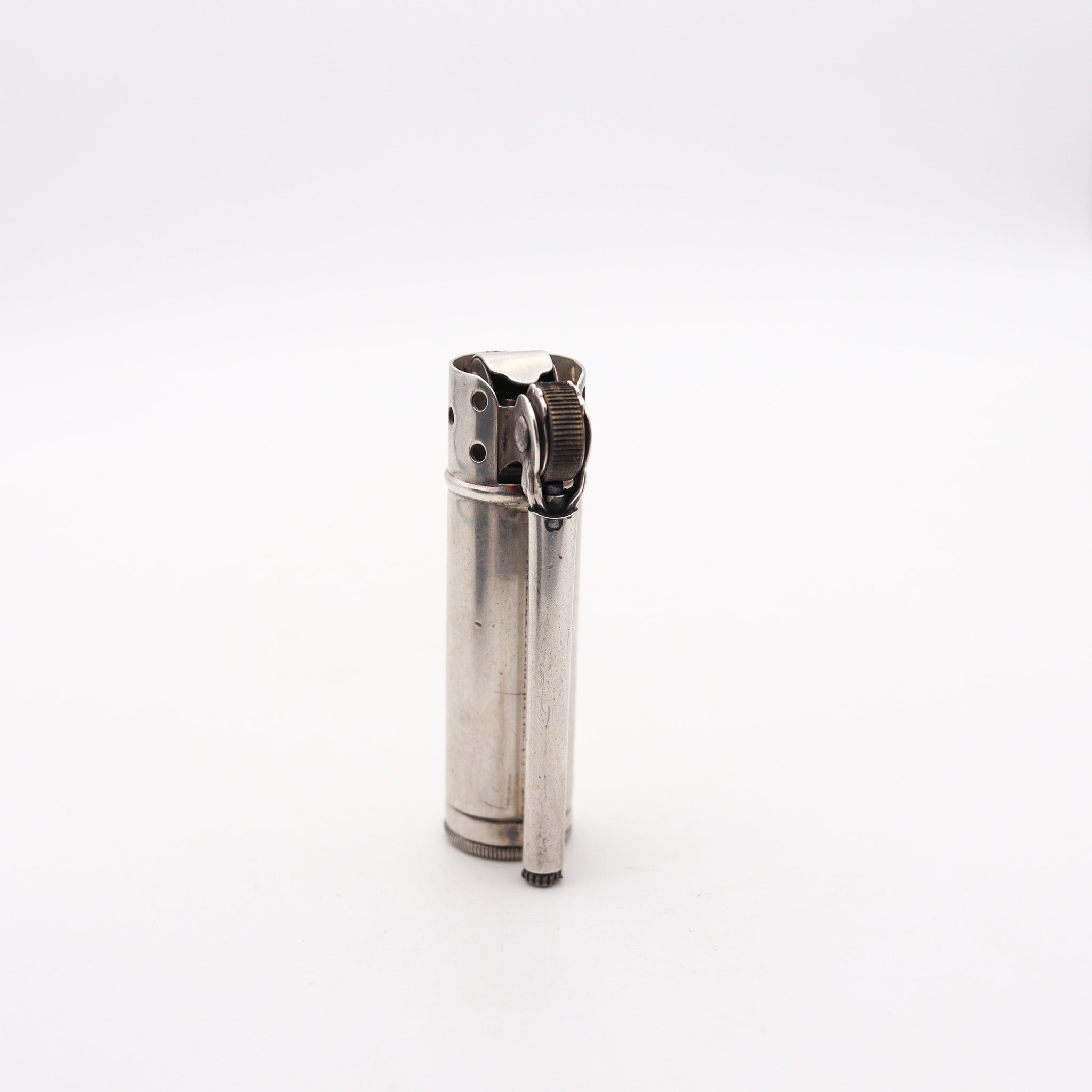 DUNHILL 1940 Service Petrol Pocket Lighter In Solid .925 Sterling