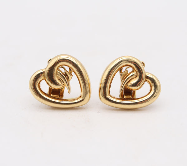 TIFFANY & CO. France By Paloma Picasso Clips-On Earrings In 18Kt Yellow Gold