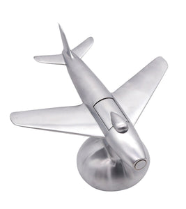 Dunhill London 1954 F 86 Jet Aircraft Table Desk Lighter In Brushed Aluminum