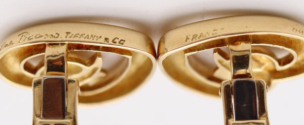 TIFFANY & CO. France By Paloma Picasso Clips-On Earrings In 18Kt Yellow Gold