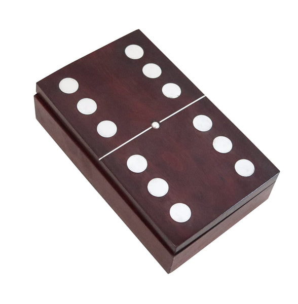 WILLIAM SPRATLING 1960 Dominoes Box Set In Carved Wood & .925 Sterling Silver