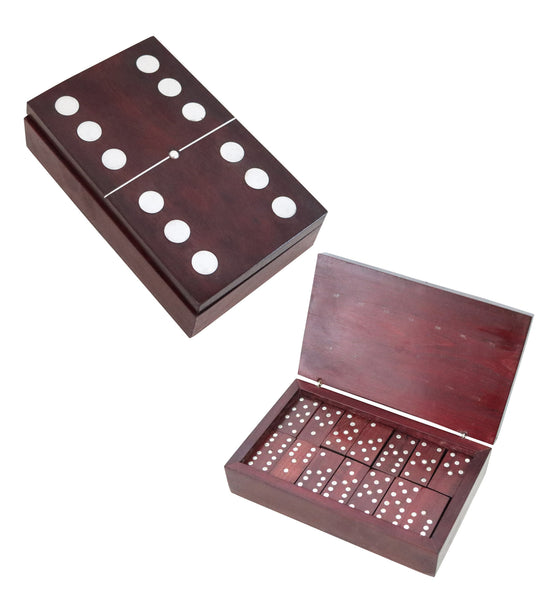 WILLIAM SPRATLING 1960 Dominoes Box Set In Carved Wood & .925 Sterling Silver