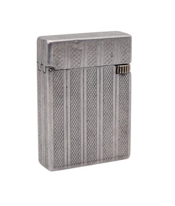 DUPONT Paris 1940-1945 Deco Petrol Pocket Lighter In Solid Aluminum