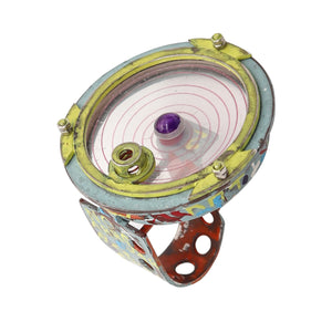 CHRISTIAN QUICENO 2017 Conceptual Sculptural Ring In Recycled Materials