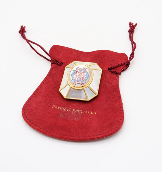 PATRICIA FRUTTAURO Victorian Renaissance 18Kt Gold Convertible Pendant-Brooch
