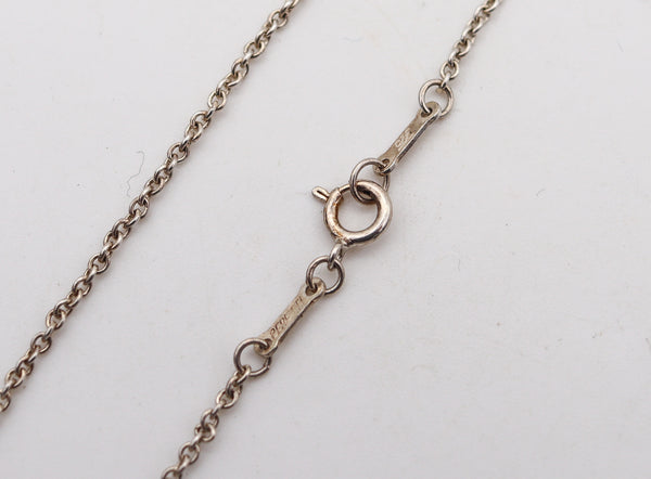 -Tiffany & Co. By Elsa Peretti Freeform Open Bottle Necklace in 925 Sterling Silver