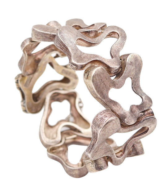 ANTONIO BELGIORNO 1970 Concretism Artistic Bracelet In .925 Sterling Silver