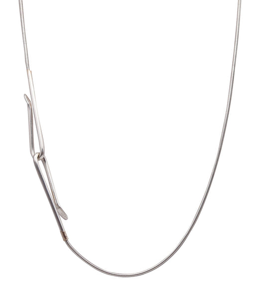 MONICA COSCINI Roma Modernist Snake Chain With Hooks In .925 Sterling Silver