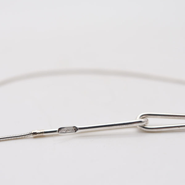 MONICA COSCINI Roma Modernist Snake Chain With Hooks In .925 Sterling Silver
