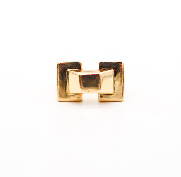 -Tiffany & Co. 1973 By Don Berg Geometric Sculptural Ring In 18Kt Yellow Gold