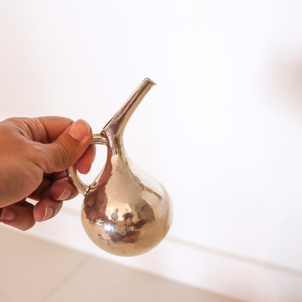 LALAOUNIS 1970 Greek Coffee-Tea Set In Hammered .900 Sterling Silver