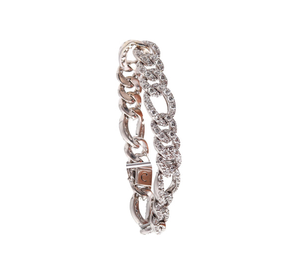 -Crivelli Gioielli Exceptional Figaro Bracelet In 18Kt Gold With 20.50 Ctw In Diamonds