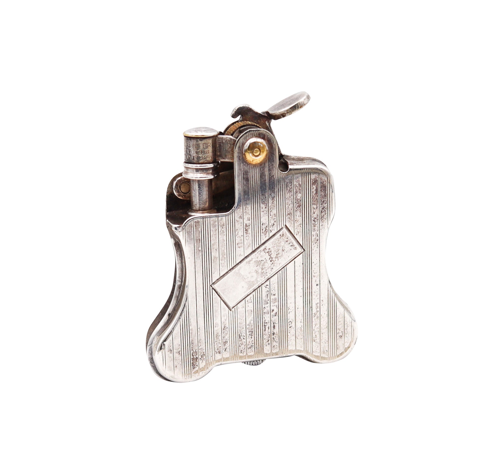 Ronson 1926 Art Deco Rare Near Mint Banjo Automatic Lighter In 