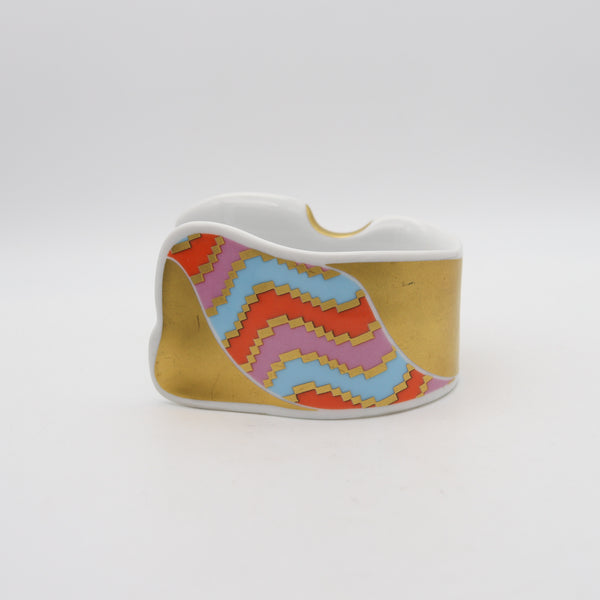 -Rosenthal 1970 By Johan Gerard van Loon Studio Line Cuff-Arm Bracelet In Porcelain