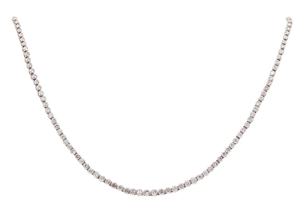 ART-DECO 1935 American Riviera Necklace In Platinum With 5.04 Cwt. Diamonds