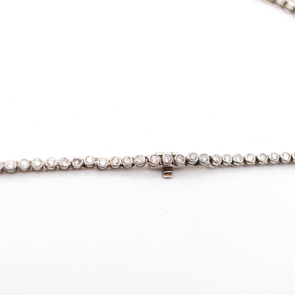 ART-DECO 1935 American Riviera Necklace In Platinum With 5.04 Cwt. Diamonds