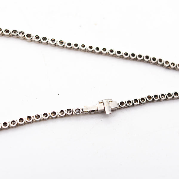 ART-DECO 1935 American Riviera Necklace In Platinum With 5.04 Cwt. Diamonds