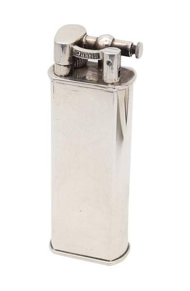 DUNHILL Paris 1955 Art Deco Large Desk Lift-Arm Lighter in Solid Sterling Silver