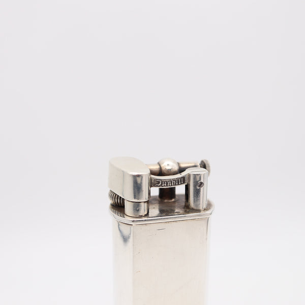 DUNHILL Paris 1955 Art Deco Large Desk Lift-Arm Lighter in Solid Sterling Silver