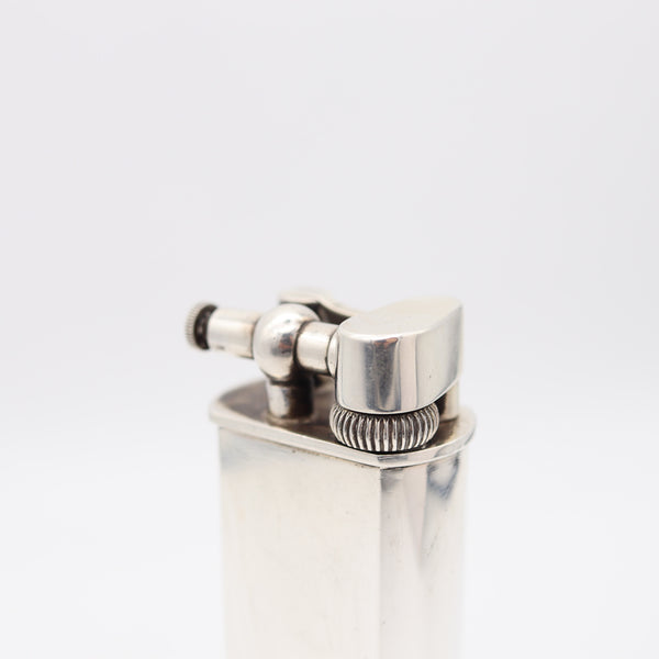 DUNHILL Paris 1955 Art Deco Large Desk Lift-Arm Lighter in Solid Sterling Silver