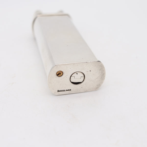 DUNHILL Paris 1955 Art Deco Large Desk Lift-Arm Lighter in Solid Sterling Silver