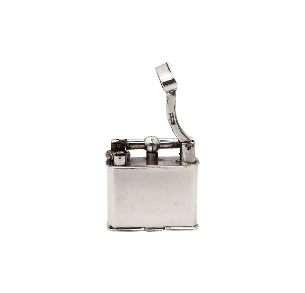 Mexico Taxco 1940 Unique Lift Arm Petrol Lighter In Solid 925 Sterling Silver