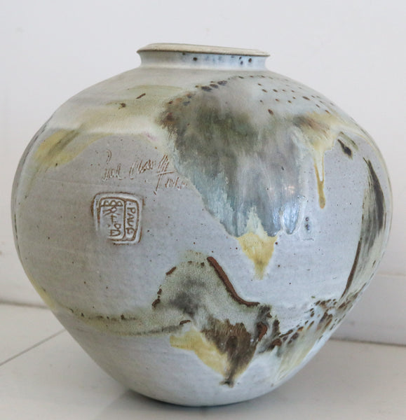 PAUL CHALEFF 1986 Art Pottery Dragon Kiln Fired Oversized Decorative Vase