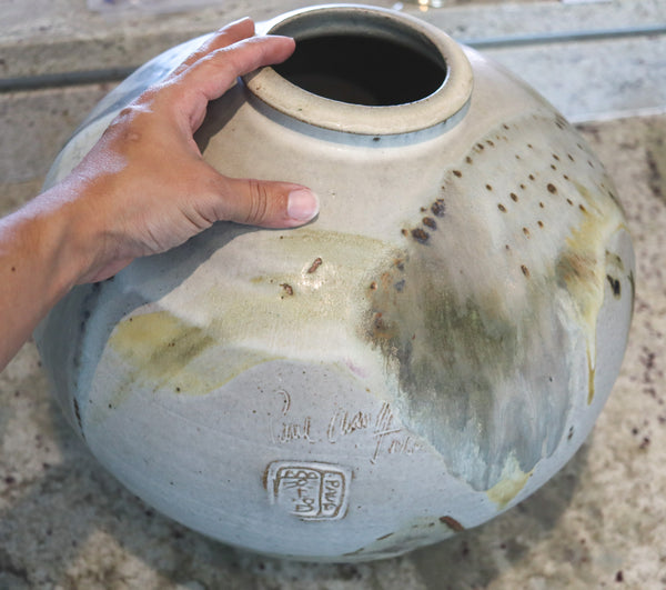 PAUL CHALEFF 1986 Art Pottery Dragon Kiln Fired Oversized Decorative Vase