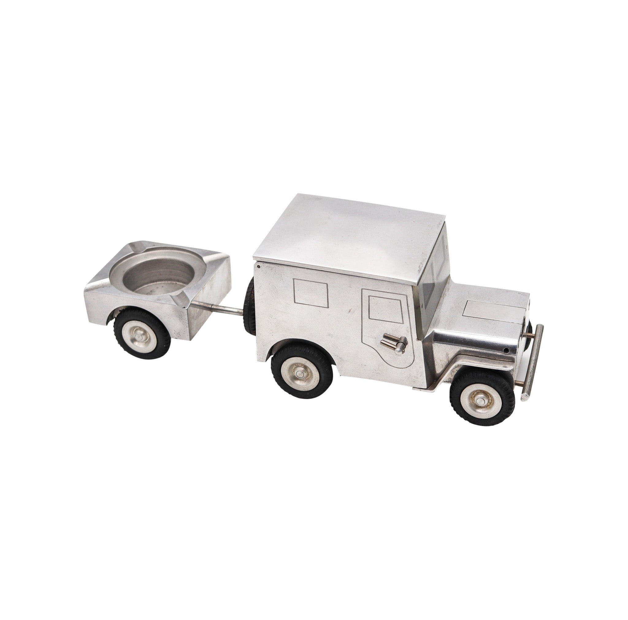 Baier German 1947 Army Truck Lighter Cigarette Holder And Ashtray In Aluminum