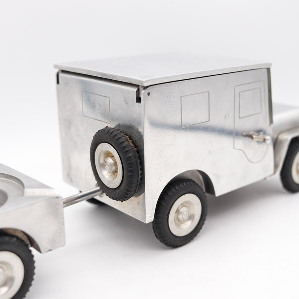 Baier German 1947 Army Truck Lighter Cigarette Holder And Ashtray In Aluminum