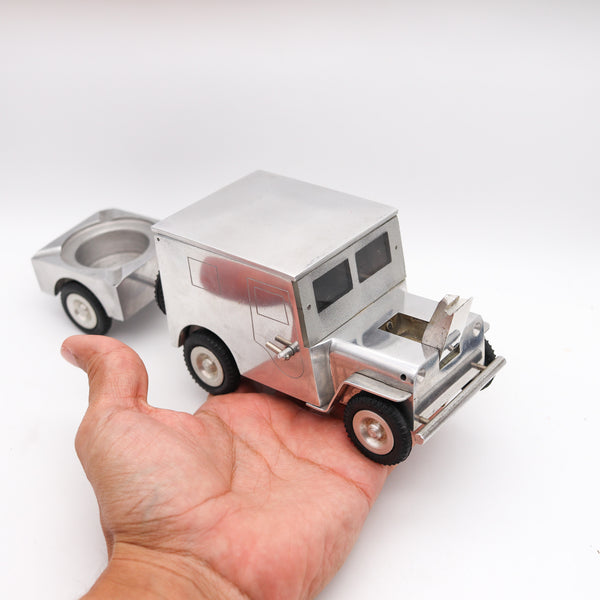 Baier German 1947 Army Truck Lighter Cigarette Holder And Ashtray In Aluminum