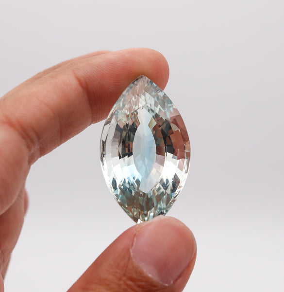 -Certified Marquise Faceted Cut Loose Blue Topaz Of 118.10 Carats