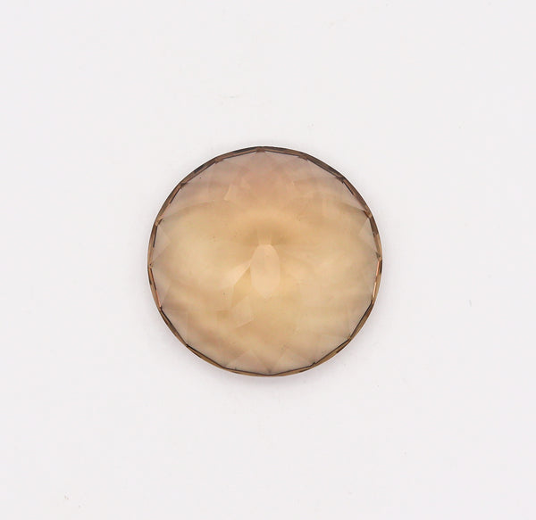 -Certified Round Faceted Spider Fancy Cut Loose Smokey Topaz Of 311.75 Carats